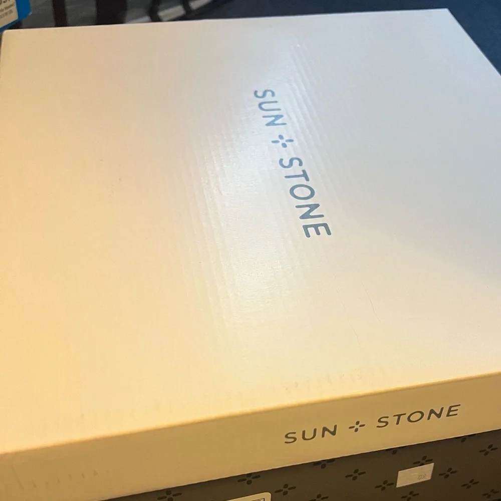 Sun + Stone Woman's Tan block Tall Heeled Boots. - Picture 4 of 6